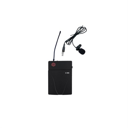 SHOW LM-10(4B) lapel microphone  and SHOW U-899P wireless pocket transmitter, set, UHF