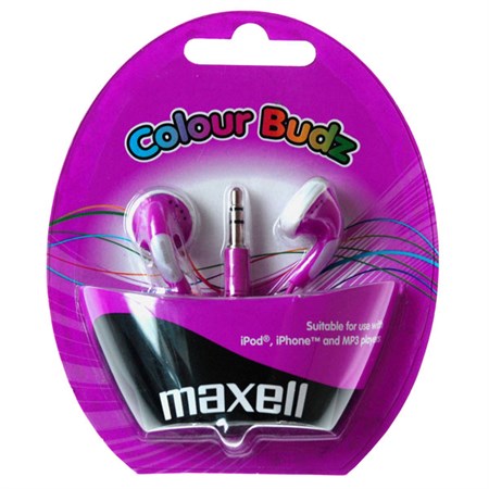 Slúchadlá Maxell 303364 Colour Budz Purple