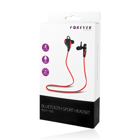 Bluetooth headset FOREVER BSH-100 RED