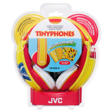 Sluchátka JVC HA KD5R, uzavřená dětská, omezovač hlasitosti