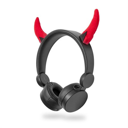 Headphones NEDIS HPWD4000BK Danny Devil