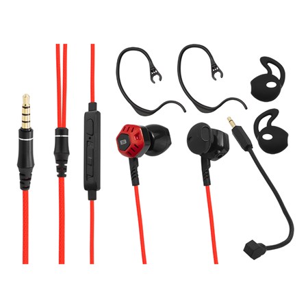 Headphones BLOW B-16 Black/Red