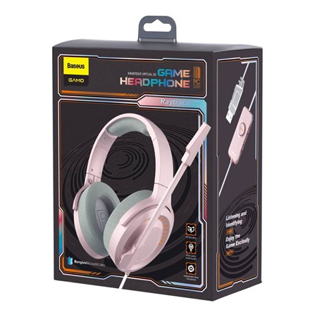 Headphones BASEUS GAMO NGD05 pink