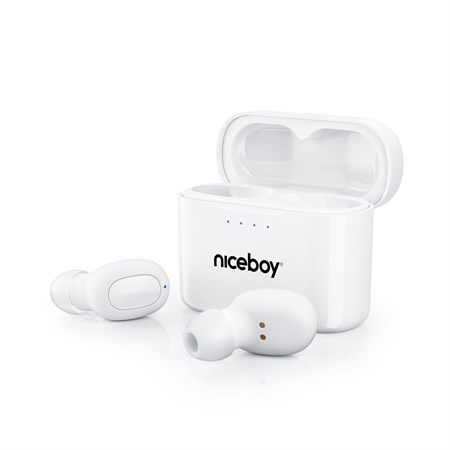 Bluetooth headphones NICEBOY Hive Podsie 3 Polar White