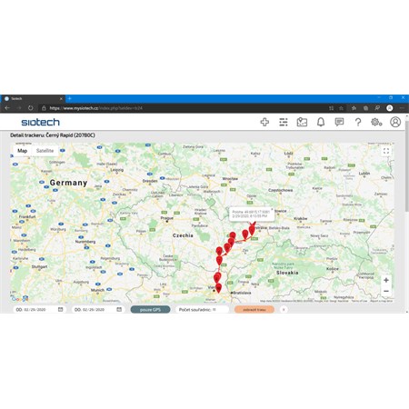 Siotech GPS tracker Industrial 2.0 čierny platinum