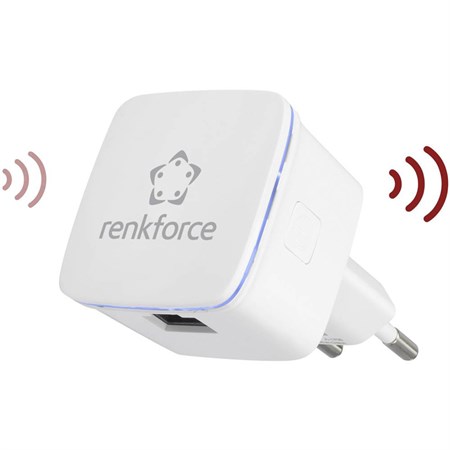 Wi-Fi opakovač Renkforce RF-WR-N300MINI, 300 Mbit/s, 2.4 GHz