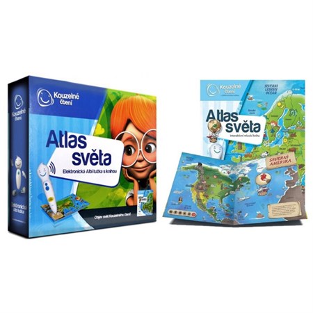 Kniha ALBI Elektronická tužka s knihou Atlas Světa