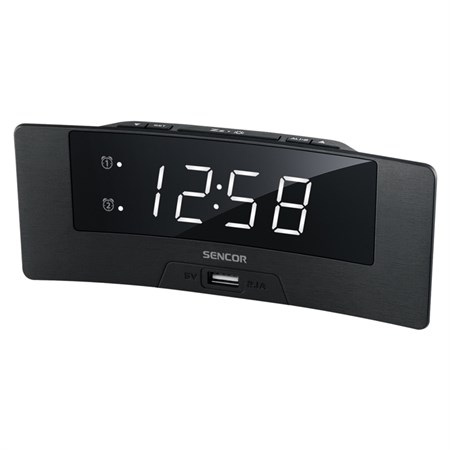 Clock with alarm SENCOR SDC 4912 WH