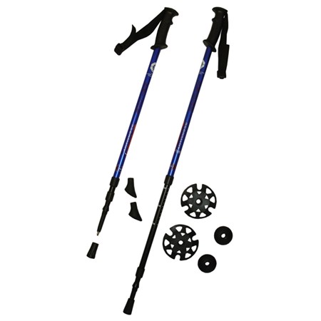 Trekking poles ACRA 05-LTH130 1 pair with blue accessories