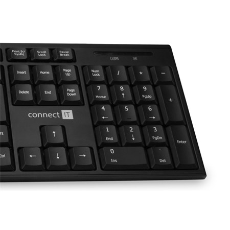 Keyboard and mouse set CONNECT IT CKM-7500-CS wireless black CZ+SK layout