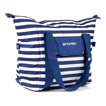 Beach bag SPOKEY SAN REMO stripes,thermo - navy blue, 52 x 20 x 40 cm
