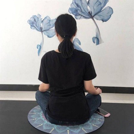 Yoga mat Mandala Buddha round 70cm