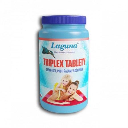 Triplex tablety pre chlórovú dezinfekciu bazénovej vody LAGUNA 3v1 Mini 1kg