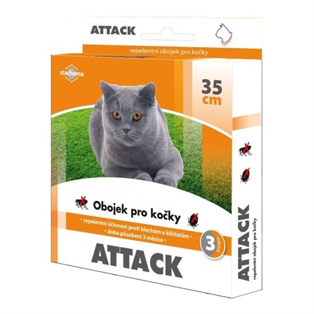 Antiparazitní obojek pro kočky STACHEMA Attack 35cm