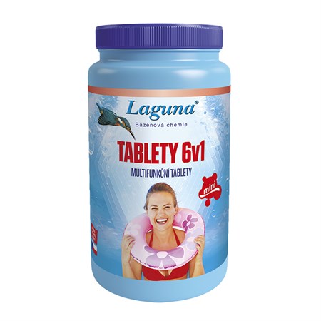 Multifunkční tablety pro chlorovou dezinfekci bazénové vody LAGUNA 6v1 Mini 1kg