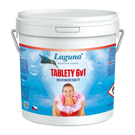 Multifunctional tablets for chlorine disinfection of pool water LAGUNA 6in1 3,2kg