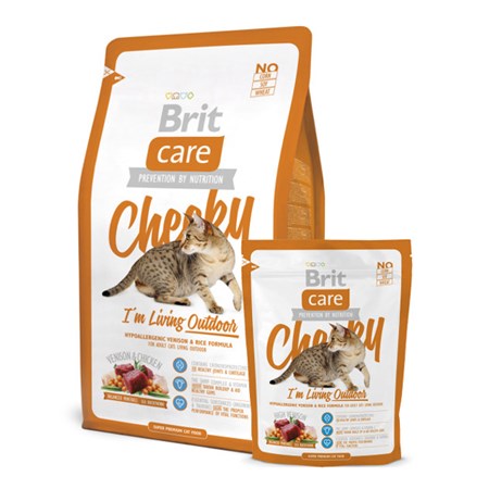 Granules BRIT CARE CAT CHEEKY I'M LIVING OUTDOOR 7 kg