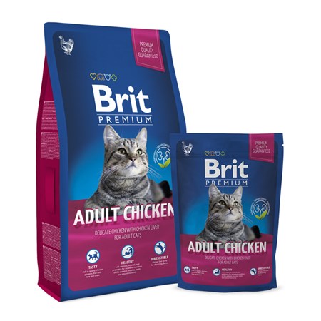 Granules BRIT PREMIUM CAT ADULT CHICKEN 8 kg