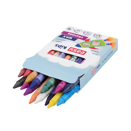 Wax crayons EASY 18 colors