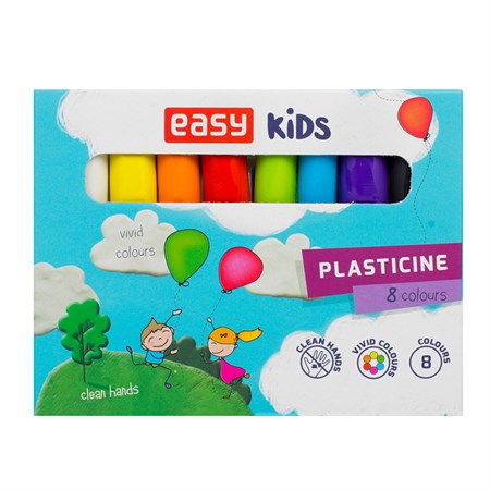 Plasticine EASY Creative set of 8 colors 128g