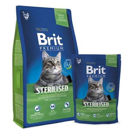 Granule BRIT PREMIUM CAT ADULT STERILISED 8 kg