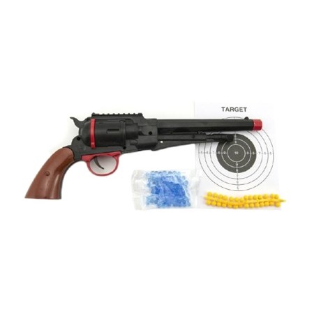 Dětské pistole TEDDIES na měkké a vodní kuličky 33 cm