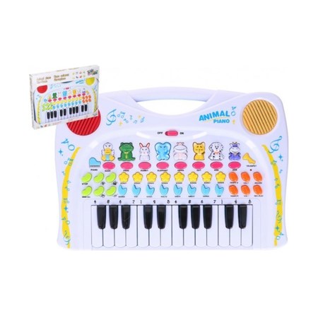 Children's piano TEDDIES with animal voices and recording 38 cm