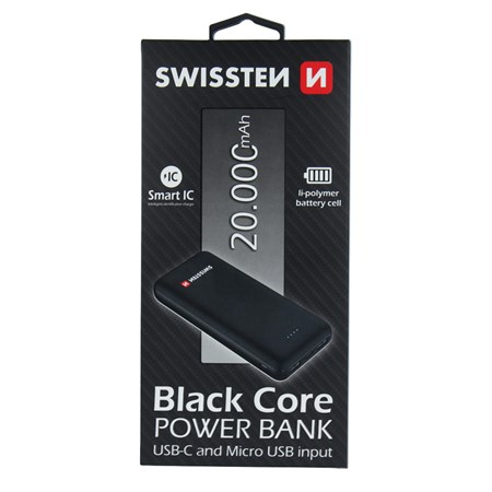 PowerBank SWISSTEN BLACK CORE 20000mAh