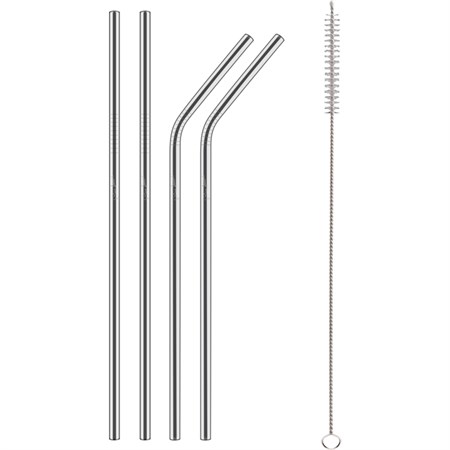 Stainless steel straws LAMART LT7052 Straw 4pcs