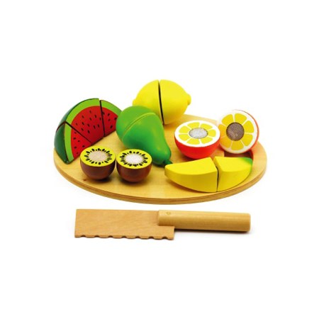 Children's fruit with a cutting board TEDDIES 17pcs