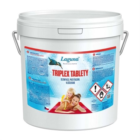 Multifunkčné tablety pre chlórovú dezinfekciu bazénovej vody LAGUNA 3v1 Triplex 10kg