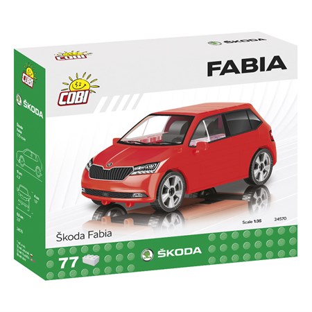 Stavebnice COBI 24570 Škoda Fabia model 2019 červená
