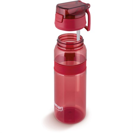 Fľaša na vodu LAMART LT4060 Straw  červená