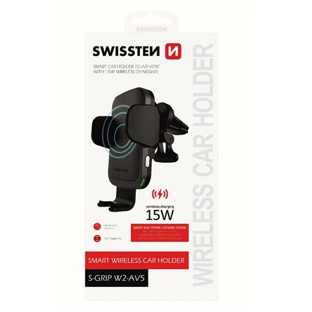 Car holder SWISSTEN S-GRIP W2-AV5 with wireless charging