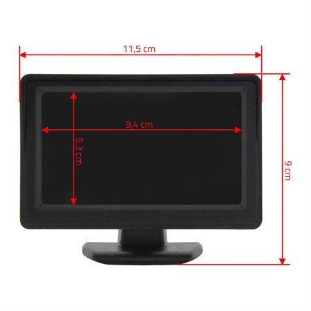 LCD display COMPASS 33397 for parking camera