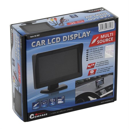 Displej LCD COMPASS 33397 pre parkovaciu kameru