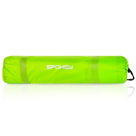 Self-inflating mat SPOKEY SAVORY PILLOW with green pillow