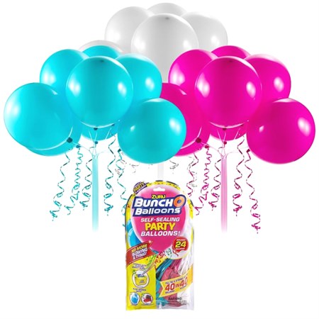 Party balóniky ZURU (ružová, tyrkysová, bílá)