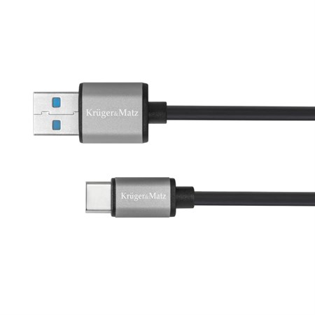 Kábel KRUGER & MATZ KM1244 USB/USB-C 1m Black