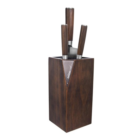 Knife stand ORION Wooden 11x11x23cm