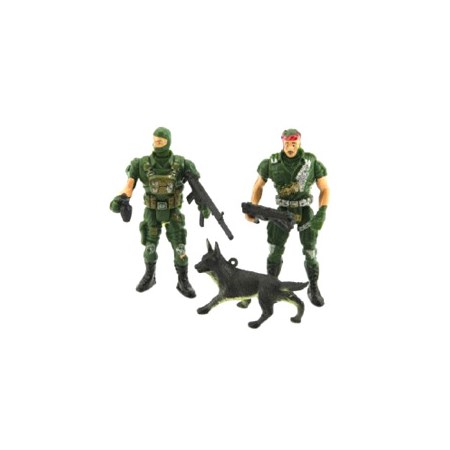 Set of soldiers TEDDIES Army CZ design with accessories 11,5x16cm