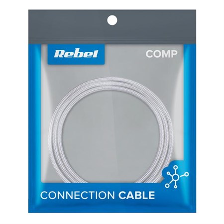 Kábel REBEL RB-6001-050-W USB/USB-C 0,5m White