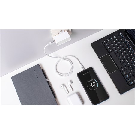 Kábel REBEL RB-6000-100-W USB/Micro USB 1m White
