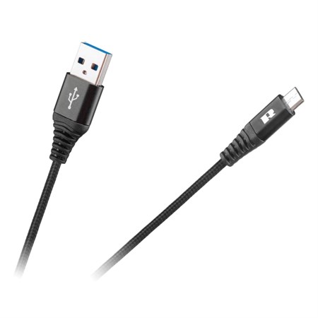 Cable REBEL RB-6000-100-B USB/Micro USB 1m Black