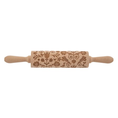 Rolling pin ORION Flowers 38x6cm