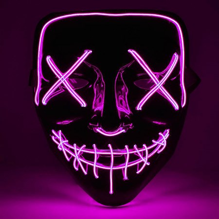 Maska svítící 4L růžová