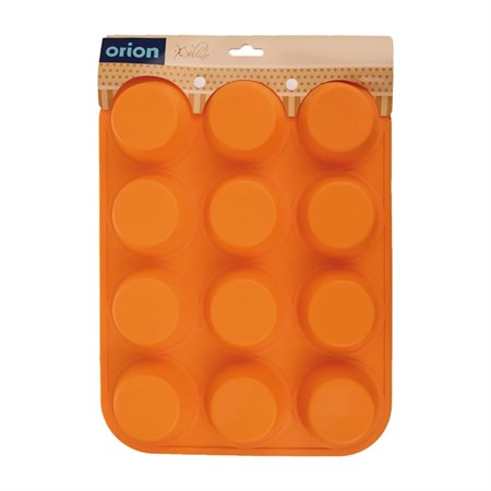 Mold for baking muffins ORION 32,5x25x3cm Orange