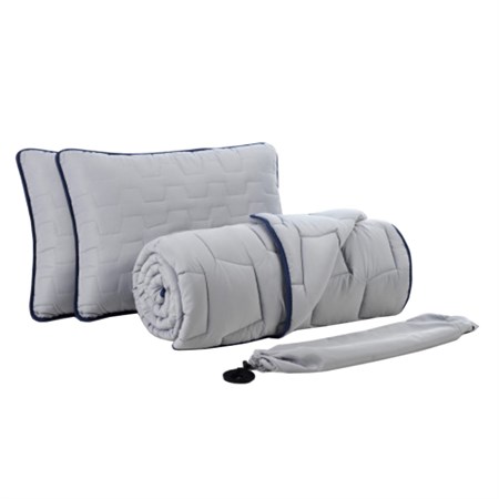 Blanket and 2x pillow DORMEO ADAPTIVE GO GREY double bed set 200x200cm