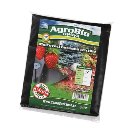 Textílie netkaná AgroBio 1.6x5m čierna