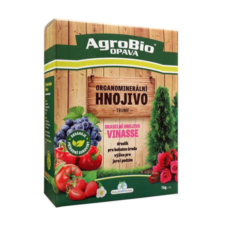 Organomineral fertilizer AgroBio Trump Vinasse for fruit and flower 1kg